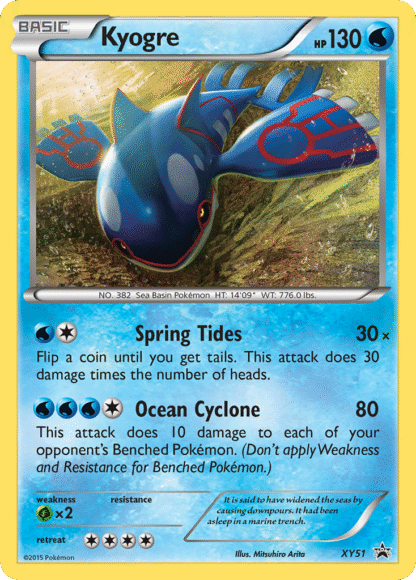 Kyogre - XY Black Star Promos