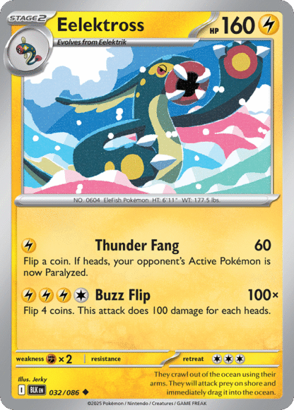Eelektross Poke Ball - Black Bolt