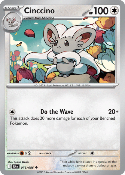 Cinccino Poke Ball - Black Bolt