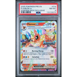 Flareon ex - Prismatic Stamp Promo - PSA 8