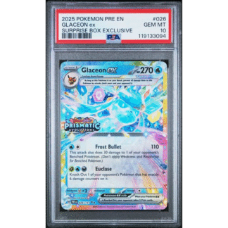 Glaceon ex - Prismatic Stamp Promo - PSA 10