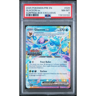 Glaceon ex - Prismatic Stamp Promo - PSA 8