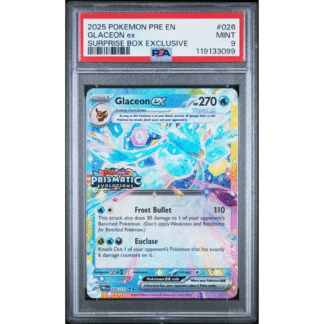 Glaceon ex - Prismatic Stamp Promo - PSA 9