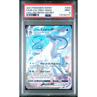 Ice Rider Calyrex VMax - Chilling Reign - PSA 9