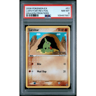 Larvitar Reverse - Dragon Frontiers - PSA 8