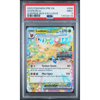 Leafeon ex - Prismatic Stamp Promo - PSA 9
