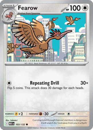 Fearow Reverse - Mega Evolution
