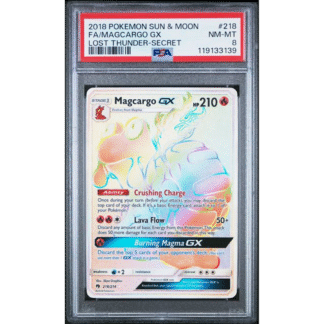 Magcargo GX - Lost Thunder - PSA 8