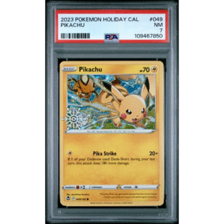 Pikachu - 2023 Holiday Calendar Promo - PSA 7