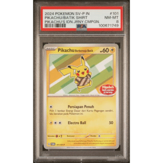 Pikachu Berkemeja Batik - Indonesia Journey Promo - PSA 8