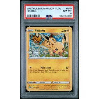 Pikachu – 2023 Holiday Calendar Promo – PSA 8