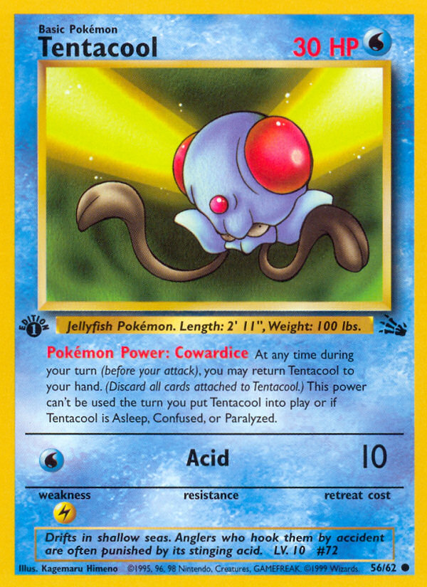 Tentacool - 1st Edition Fossil