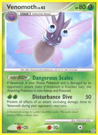 Venomoth Reverse - Secret Wonders