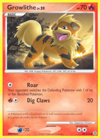 Growlithe - Secret Wonders
