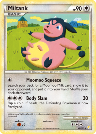 Miltank Reverse - HeartGold & SoulSilver