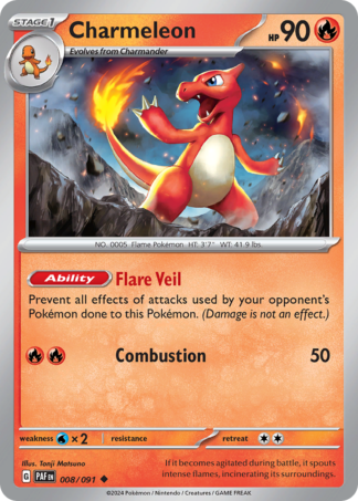 Charmeleon Reverse - Paldean Fates