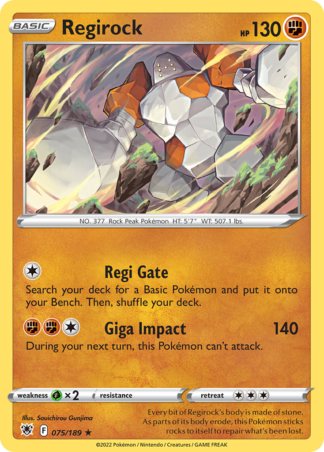 Regirock Reverse - Astral Radiance