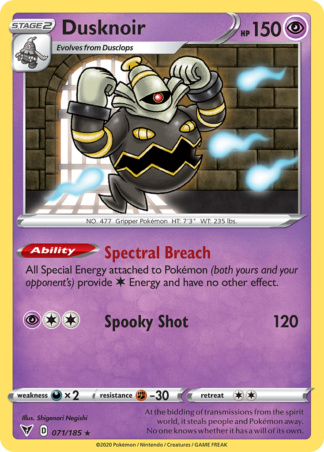 Dusknoir Reverse - Vivid Voltage