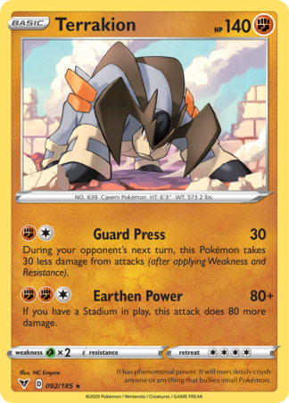 Terrakion Reverse - Vivid Voltage