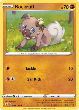 Rockruff Reverse - Vivid Voltage